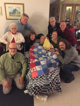 Family photo with dad