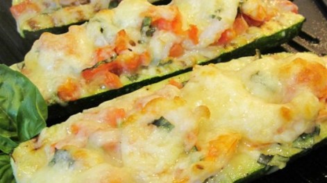 Zucchini and shrimp dish
