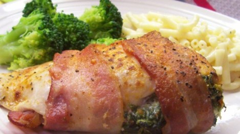 Spinach stuffed chicken breast