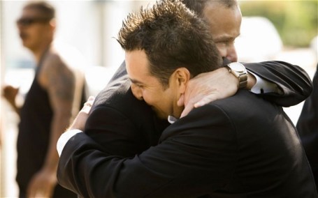 Hugging men