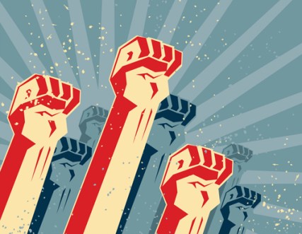 Fists up