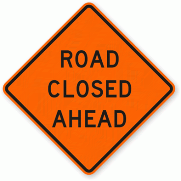 Road-Closed-Ahead-Sign